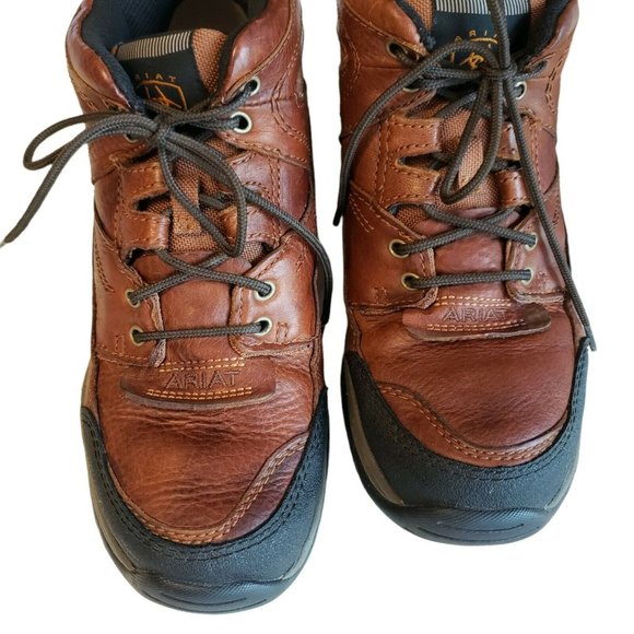 Ariat  ATS Terrain Brown Leather Hiking Boots EUC Men’s Size 9D main image 10